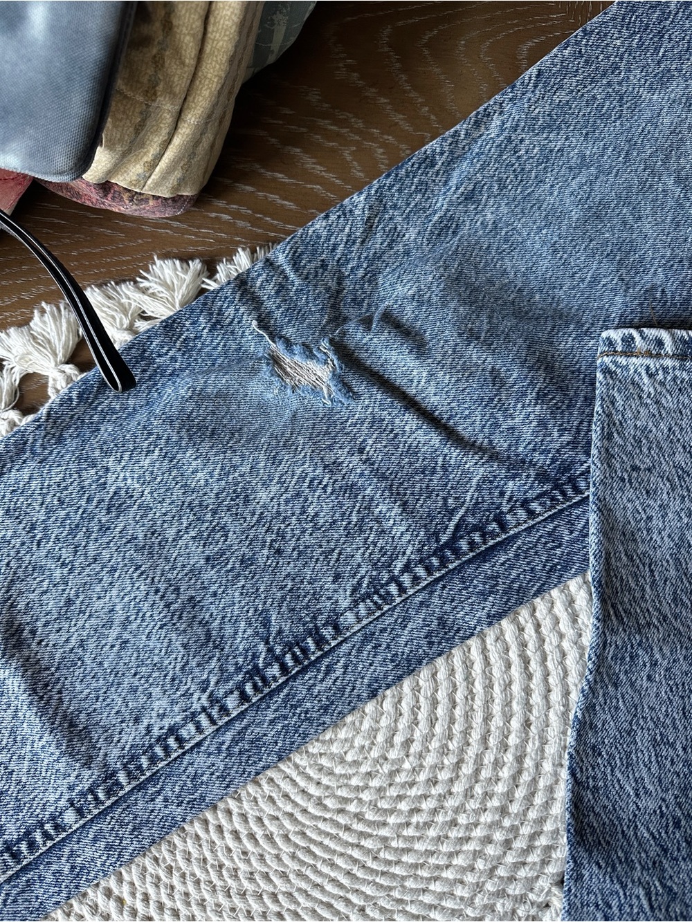 Lee VINTAGE Men’s 90’s Light Blue Stonewash Denim Jeans - Picture 3 of 8